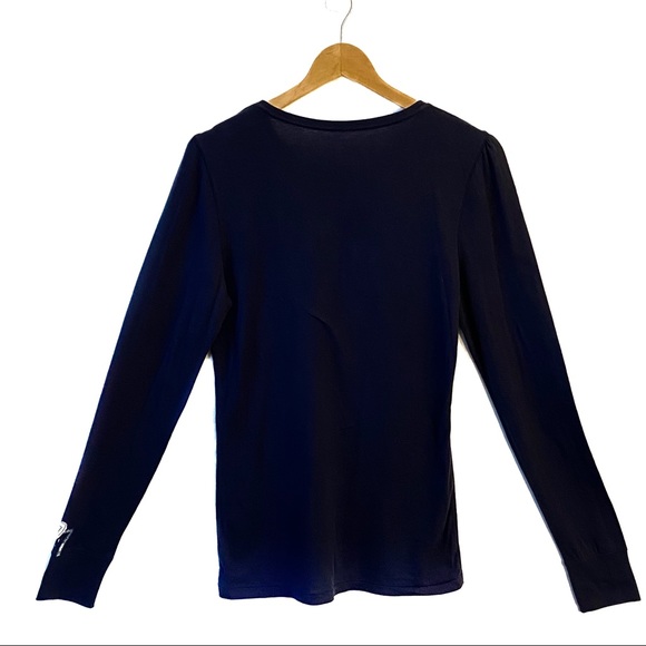 Blue American Eagle Logo Long Sleeve Tee - Picture 3 of 3